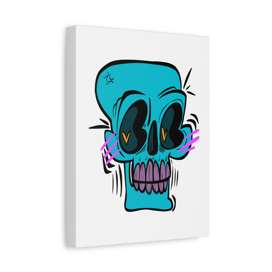 Blue Skull - Canvas